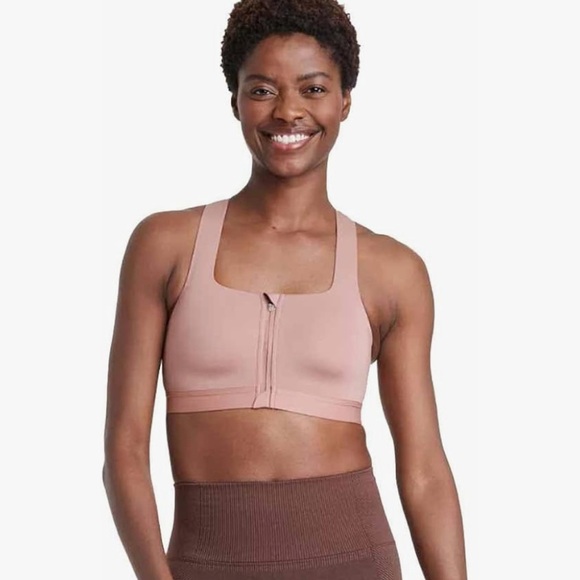 NWT All in Motion High Support Sculpt Sports Bra Clay Pink Size 36D - Picture 1 of 6